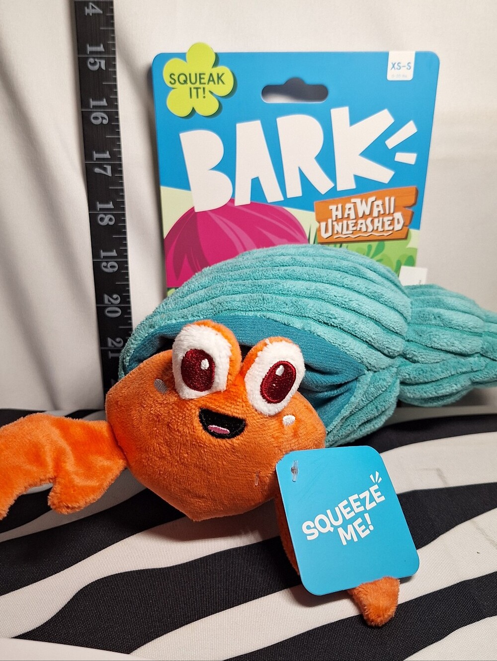 NWT Bark Hermin The Hermit Dog Toy XS-S